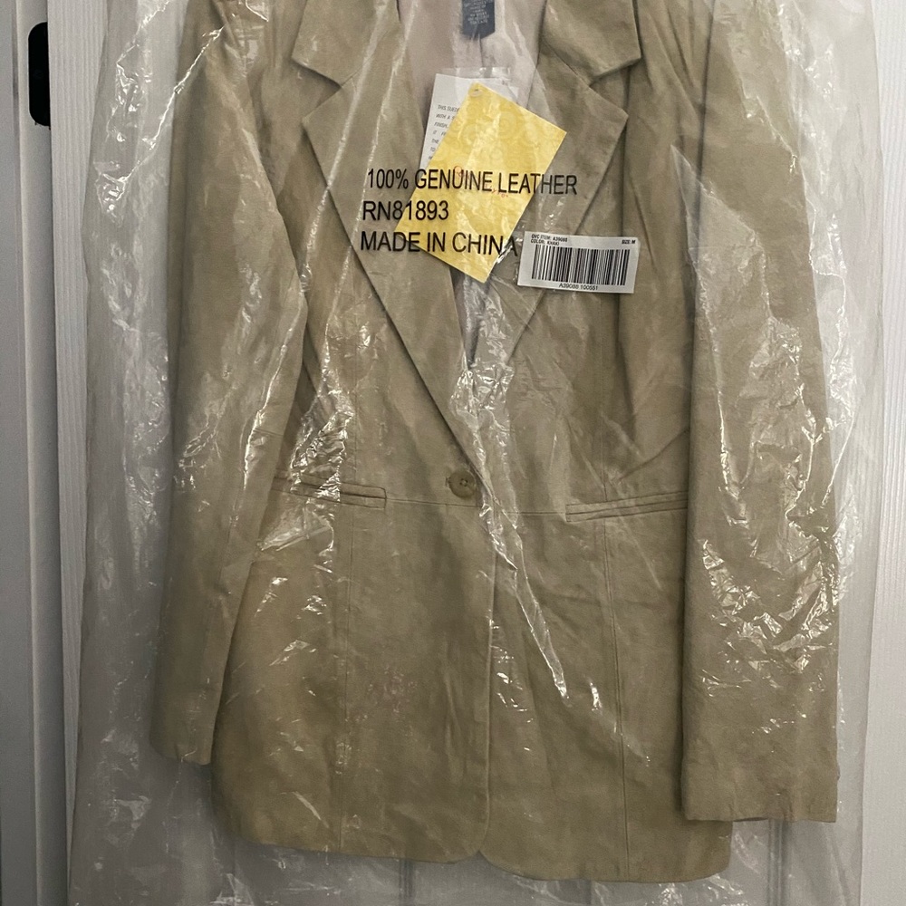 Leather coat Denim & Co